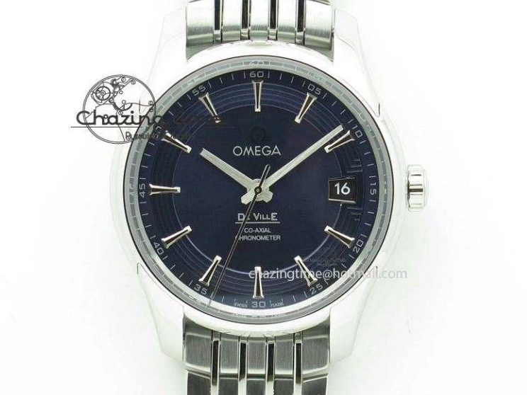 0103 De Ville MK 1:1 Best Edition SS Black Dial On Black Leather Asian Seagull T1701 (Sec@6) Unisex 8243